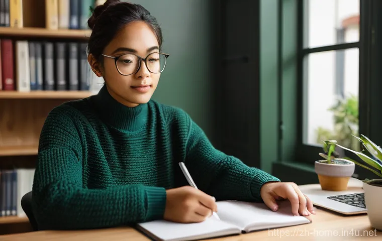 주택관리사 시험에서 피해야 할 실수 - **Prompt 1: Focused Individual Study Session**
    "A realistic, high-resolution photograph of a you...