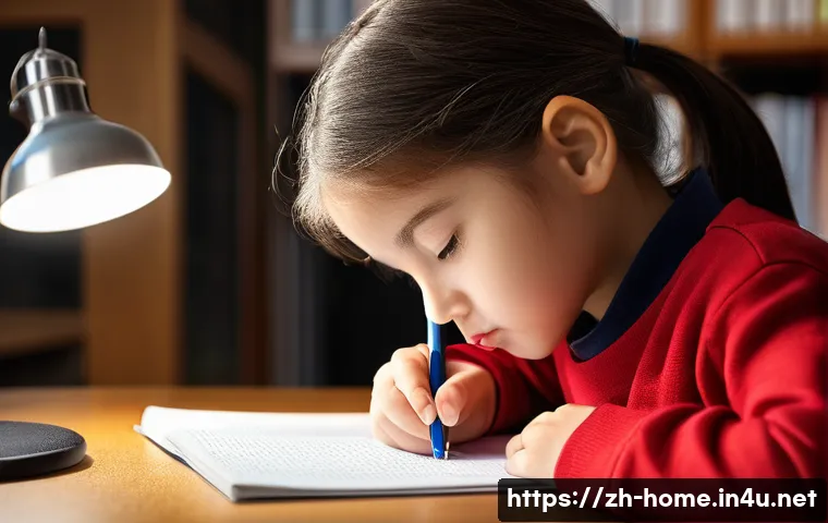 주택관리사 시험 합격률 분석 - Image Prompt 1: Focused Study and Determination**