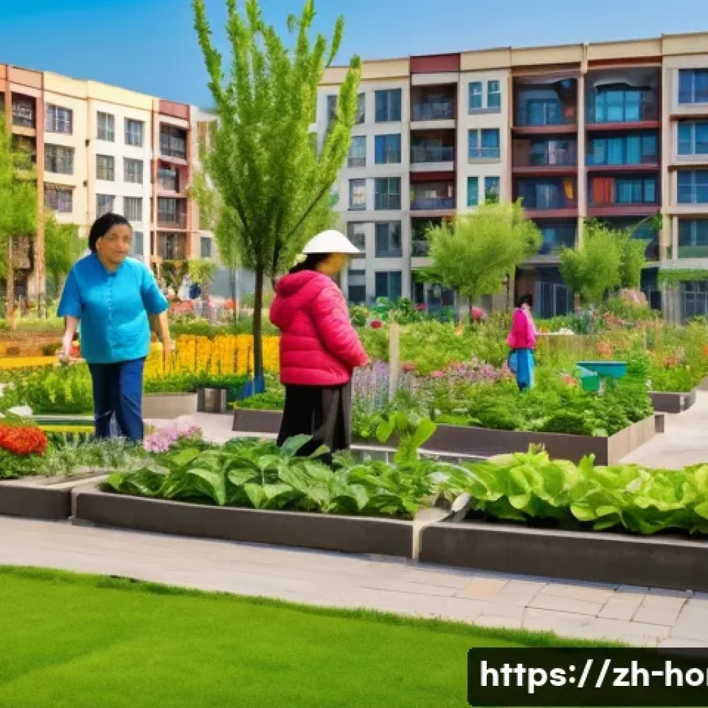 주택관리사와 도시재생 프로젝트 사례 - A vibrant community garden in an old Chinese urban neighborhood, transformed from an abandoned parki...