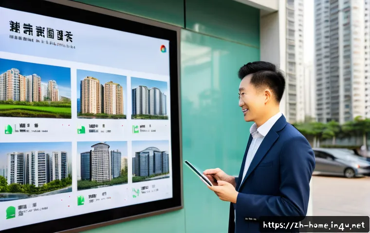 주택관리사와 관리단 간의 관계 - A modern Chinese residential community management scene showing a professional housing administrator...